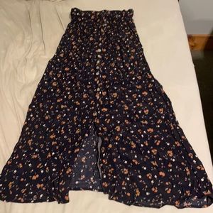 Long flower skirt